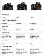 Nikon P900,P950,P1000 spec comparison | BirdForum