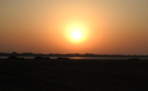 Sunset on Wetland