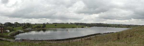 Stanley Pool Staffordshire from the air